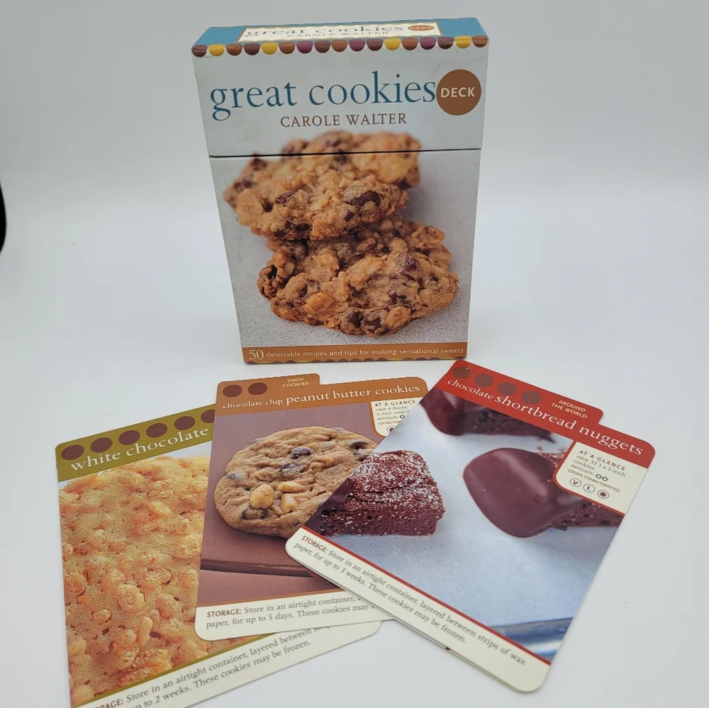 Great Cookies Recipe Card Deck by Carole Walter - 50 Delectable Recipes